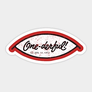 One-derful Records Sticker